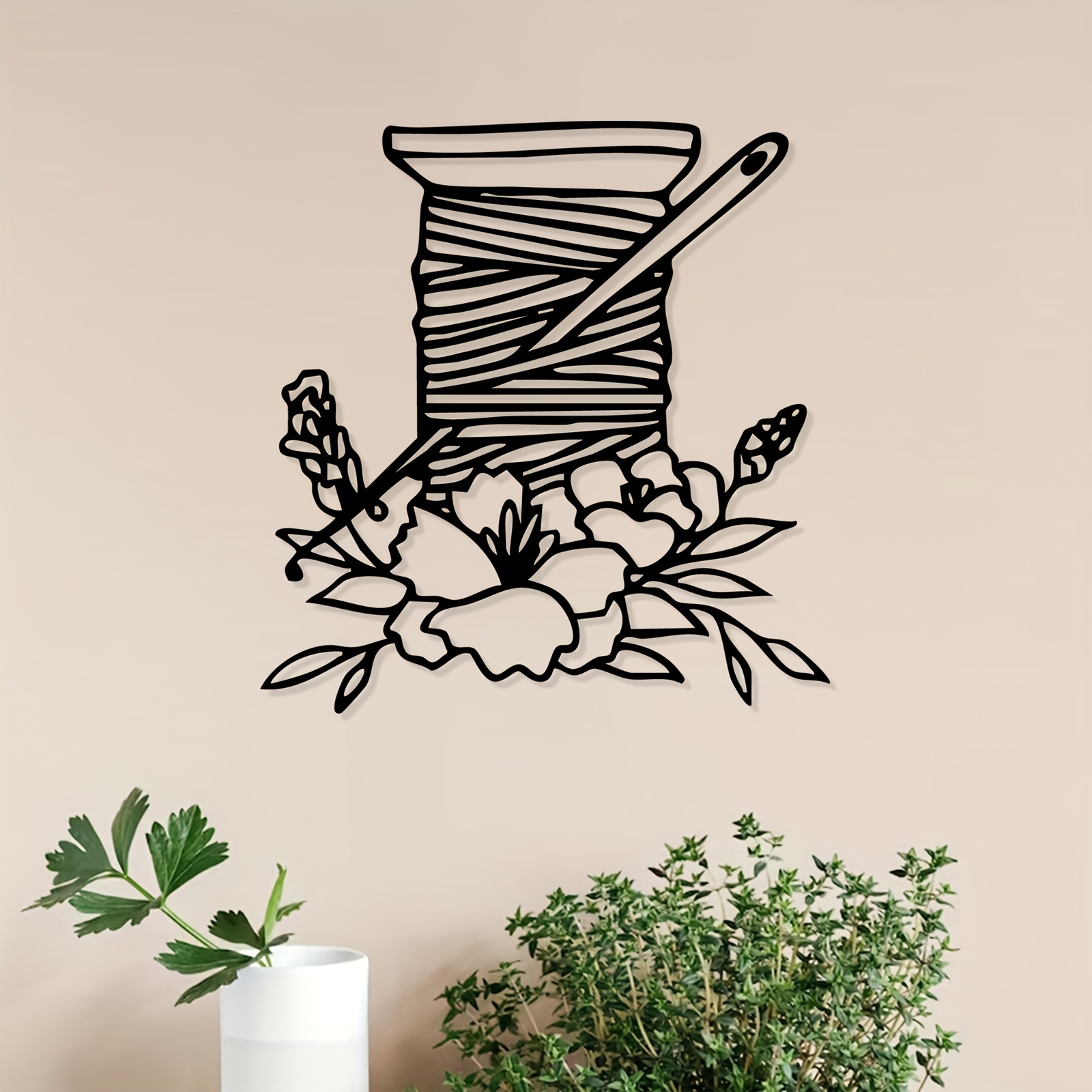 Art And Craft For Mother'S Day - Décoration Murale Florale en Métal en