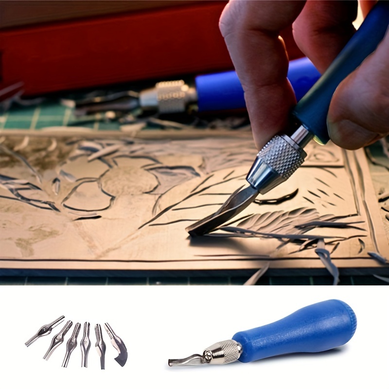 Lino Printing Block - Kit de découpe de linoléum, assortiment