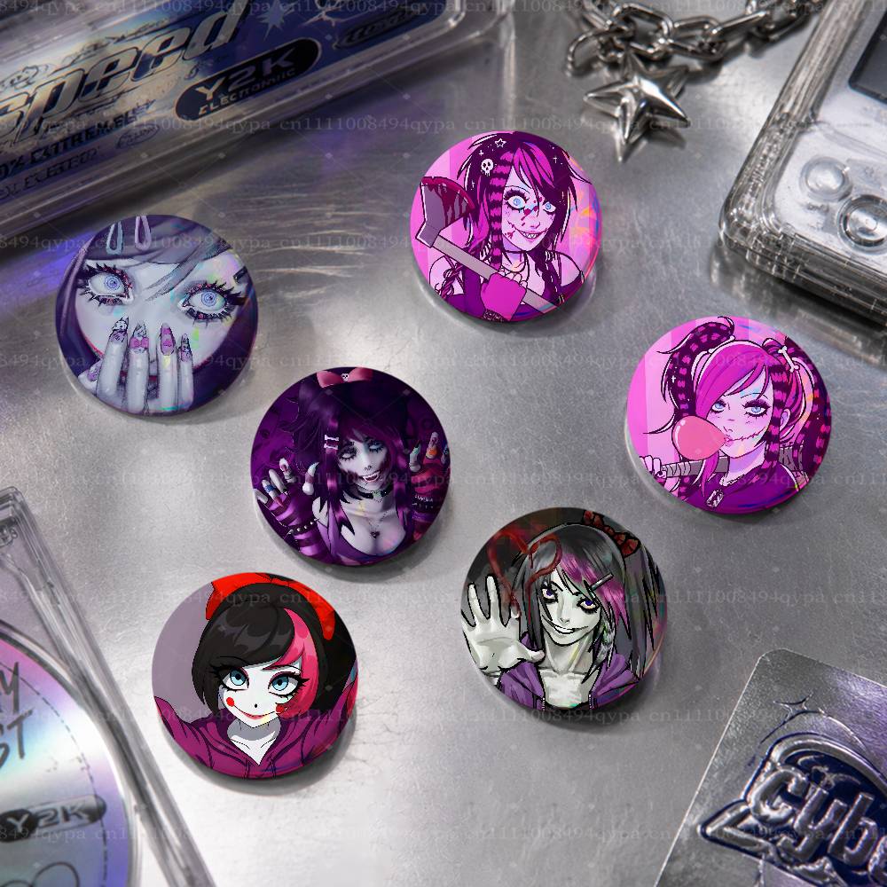 Art Craft Japan - N-Nina Killer C-Creepypasta Pin Badge Laser