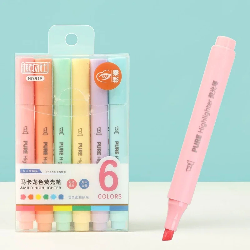 Copic Marker Sketch - Stylos surligneurs fluorescents couleur Macaron, 6