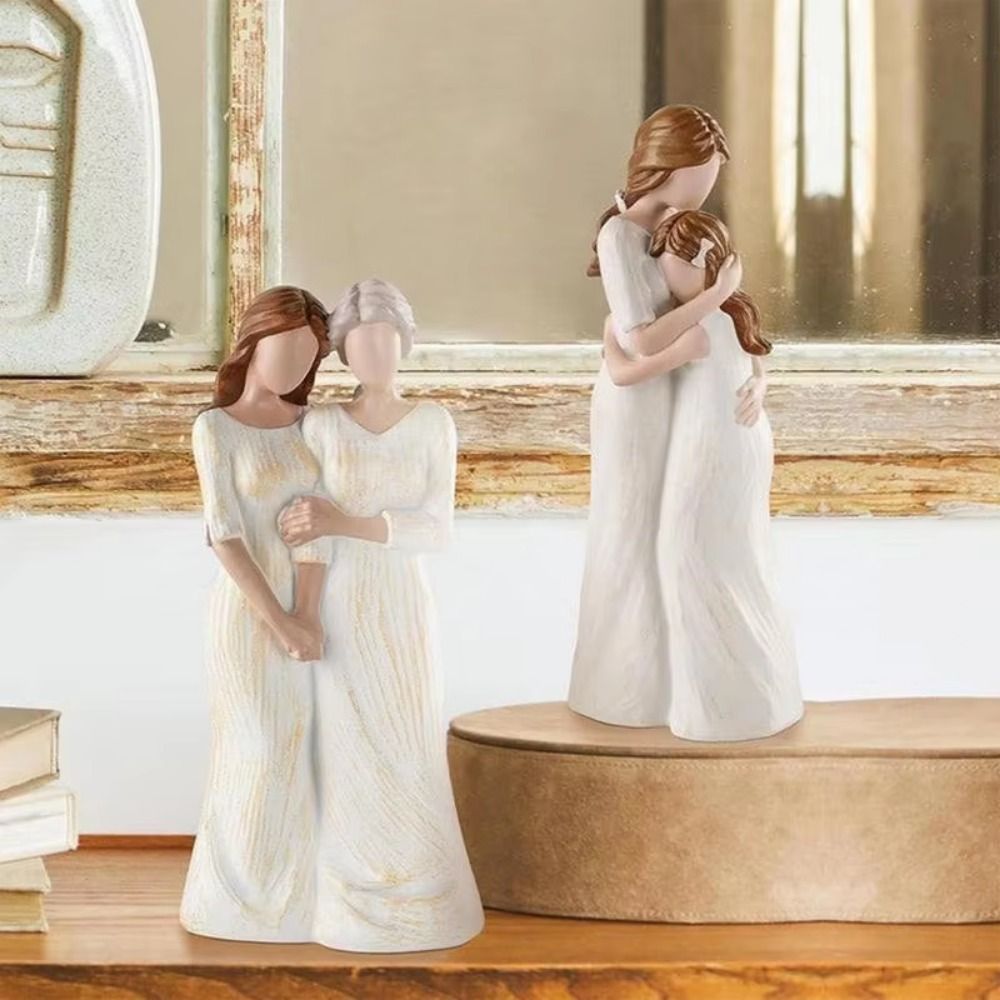 Statue mère et fille peinte à  - Art And Craft For Mother'S Day avis et prix