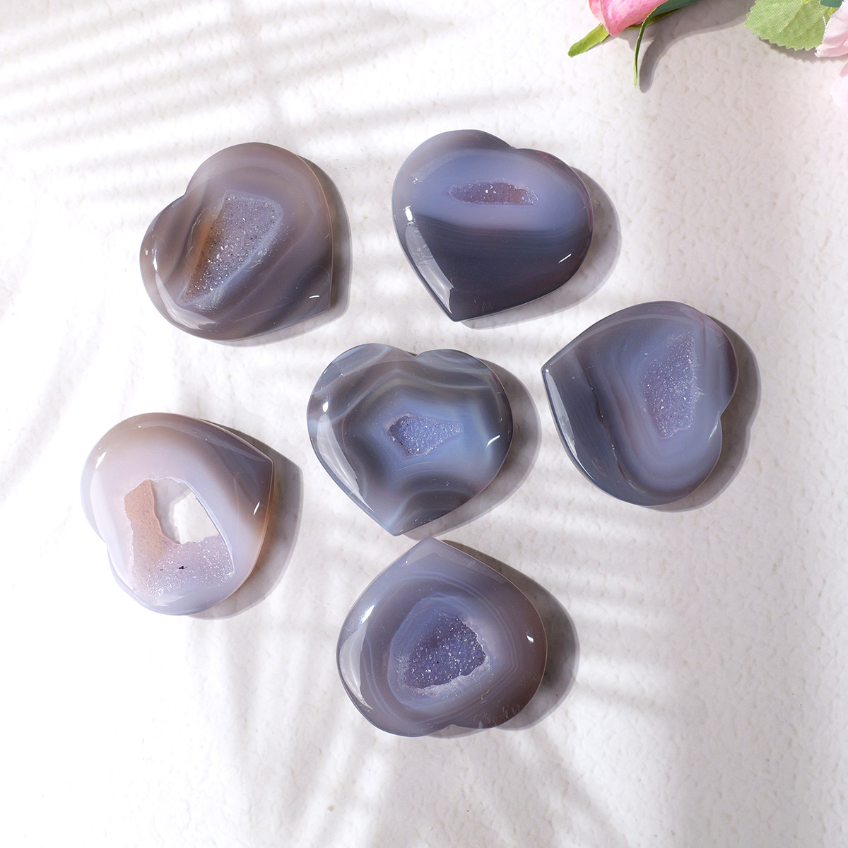 Agate naturelle en forme de cœ - Art And Craft For Mother'S Day avis et prix